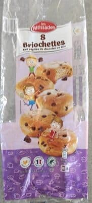 Briochettes aux pépites de chocolat au lait - 336 g