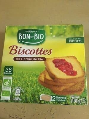 Biscottes au germe de blé