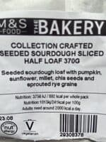 Collection Crafted Seeded Sourdough Half Loaf