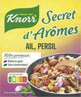 Knorr Secret d'Arômes Bouillon Ail Persil 9 Tablettes 90g