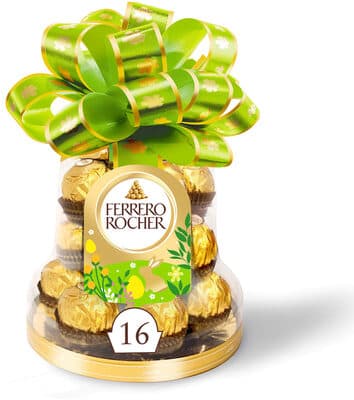 Ferrero Rocher gaufrettes chocolat au lait et fourrées noisettes cloche x16 - 200g