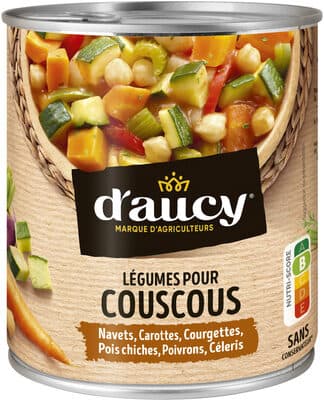 Légumes cuisinés pour couscous d'aucy 800g