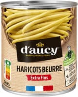 Haricots beurre extra fins d'aucy 440g