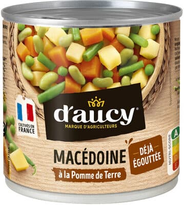 Macédoine à la pommes de terre déjà égouttée d'aucy 265g