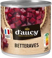 Betteraves rouges en dés d'aucy 265g