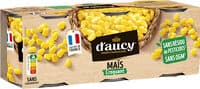 Maïs croquant Sans résidu de pesticides d'aucy cart.3x140g