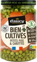 Petits pois Carottes HVE Bien cultivés d'aucy 250g