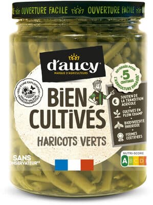 Haricots verts HVE Bien cultivés d'aucy 290g
