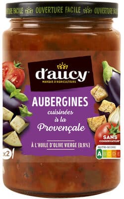 Aubergines cuisinées à la provençale d'aucy 380g