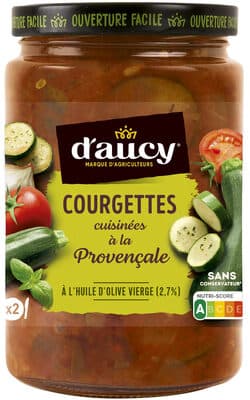 Courgettes cuisinées à la provençale d'aucy 380g