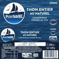 Thon entier au naturel