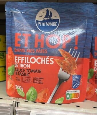 Et Hop! Effilochés De Thon Sauce Tomate Et Basilic