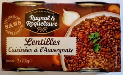 Lentilles cuisinées à l'Auvergnate