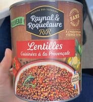 Lentilles cuisinées à la provençale