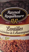 Lentilles cuisinées à l'Auvergnate