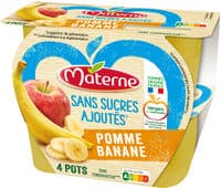 MATERNE (Sans sucres ajoutés) Pomme Banane