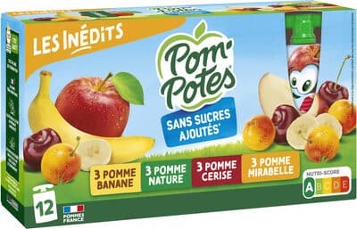 Pom'Potes Les inédits sans sucres ajoutés