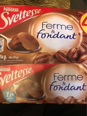 Ferme et fondant sveltesse café