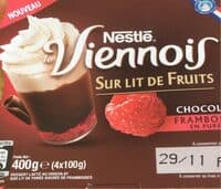 Le Viennois sur lit de fruits Chocolat/Framboises en purée