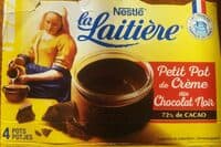 Petit pot de creme au chocolat noir
