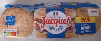 6 burgers géant nature
