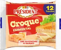 PRESIDENT CROQUE EMMENTAL 12 TRANCHES 200g