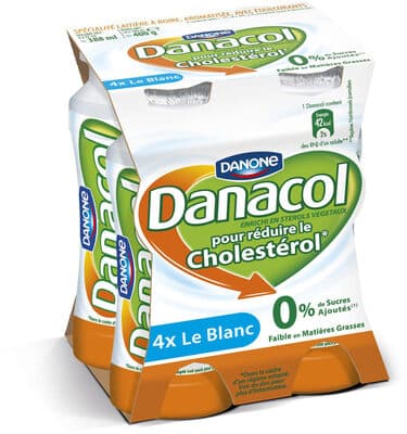 Danacol a boire 0% de sucres ajoutes aro 100 g x 4