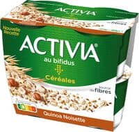 Activia bifidus cereales quinoa noisette 120 g x 4