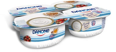 Danone fromage blanc 3,2% de g nature 100 g x 4