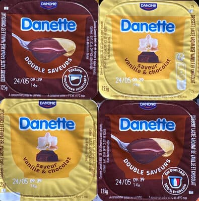 Danette double saveur vanille & chocolat