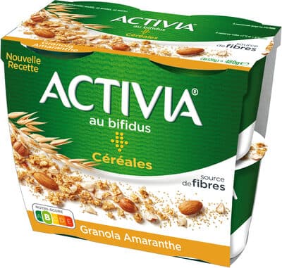 Activia bifidus cereales granola amarante 120 g x 4