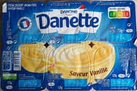 Danette saveur vanille