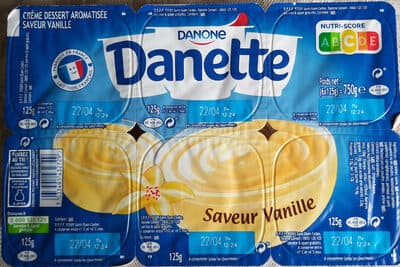 Danette saveur vanille