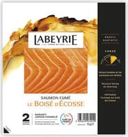 SAUMON ATLANTIQUE D'ECOSSE FUME 2 TRANCHES
