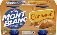MONT BLANC Crème dessert Coupelles Caramel 4x125g