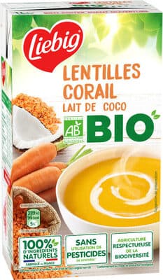 Lentilles Corail Lait de coco BIO
