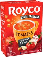 Tomate et Croûtons à l'ail