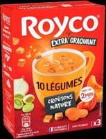 Soupe 10 légumes croûtons nature