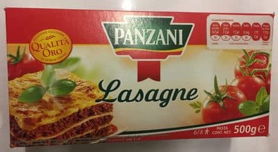 Panzani Lasagne wheat pasta