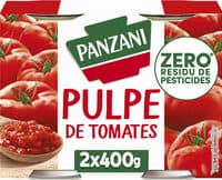 Panzani pulpe fine zero residu de pesticide 2x400g