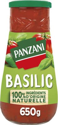 Panzani sauce tomate basilic nat 650g f12