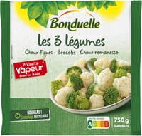 Les 3 Légumes Précuit Vapeur choux