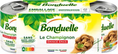 Champignons émincé épais 1/4x3