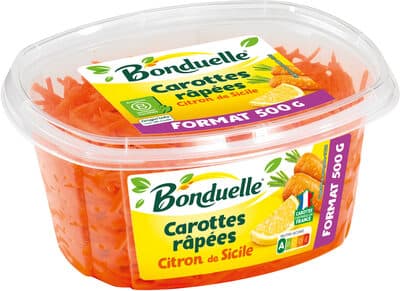 Carottes rapees citron dnp 500g