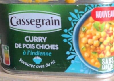 Curry de pois chiches a l'indienne