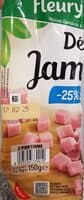 Dés de Jambon -25% de Sel*