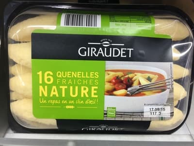 16 quenelles fraîche nature