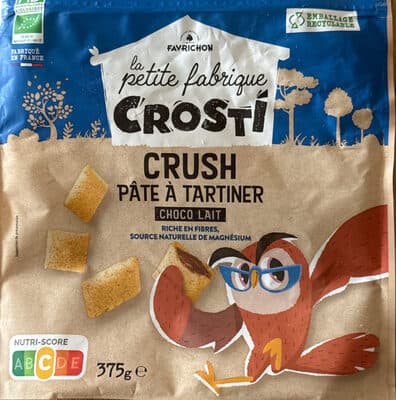 Crush pâte a tartiner chocolat au lait