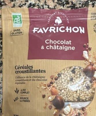 Céréales croustillantes Chocolat & châtaigne