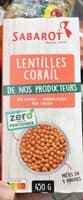 Lentilles corail
